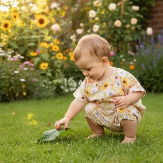 Double gauze/muslin Flowers Hot summer digital print