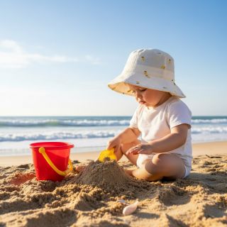 Double gauze/muslin EMBROIDERY Fruit natural yellow