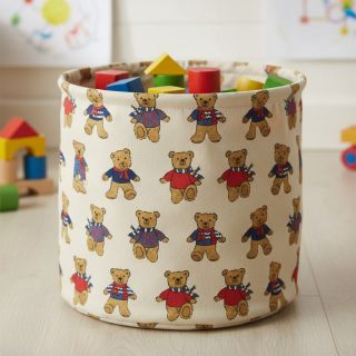 Decoration fabric Linenlook Teddy Bear Cosy digital print