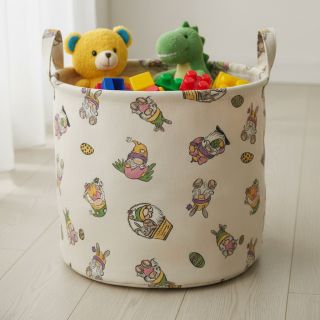 Decoration fabric Linenlook Tomte Easter Egg digital print