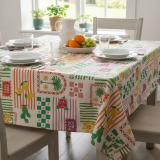 Decoration fabric Linenlook Pura Vida Patch digital print