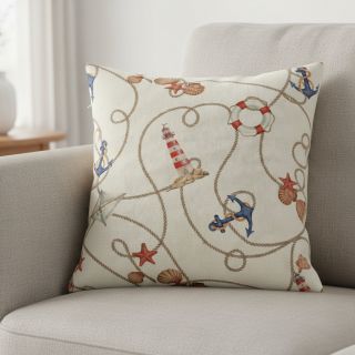 Decoration fabric Linenlook Maritime Rope Mix digital print