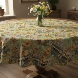 Decoration fabric GOBELIN premium Playful Easter Scene