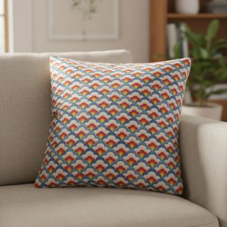 Decoration fabric Linenlook Graphic Flower Scale digital print