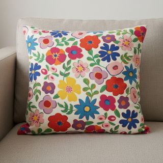 Decoration fabric Linenlook Flower Fiesta Field digital print