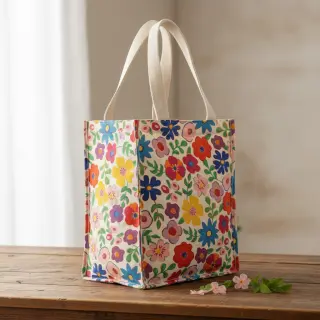 Decoration fabric Linenlook Flower Fiesta Field digital print