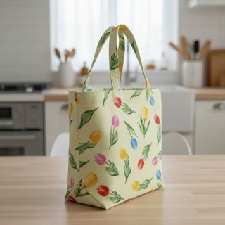 Decoration fabric Tulip Flower Field digital print