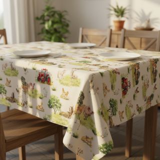 Decoration fabric Cosy Farm Animals digital print