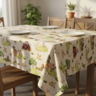 Decoration fabric Cosy Farm Animals digital print