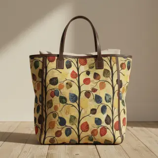 Decoration fabric GOBELIN premium Leaves Funky Arty