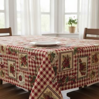 Decoration fabric GOBELIN premium Strawberry Jam Check