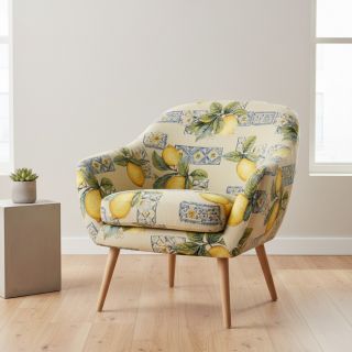 Decoration fabric GOBELIN premium Citrus Lemon Azulejos