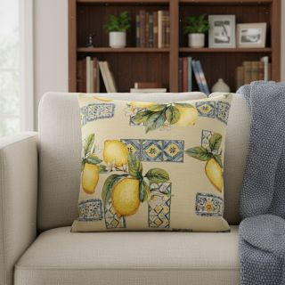 Decoration fabric GOBELIN premium Citrus Lemon Azulejos