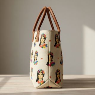 Decoration fabric Linenlook premium Viva Flower Girl