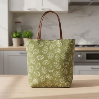 Decoration fabric Linenlook premium Easter Egg Tale