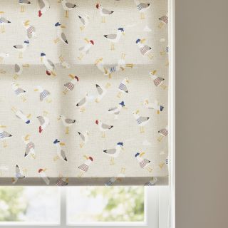 Decoration fabric Linenlook premium Seagull dress up