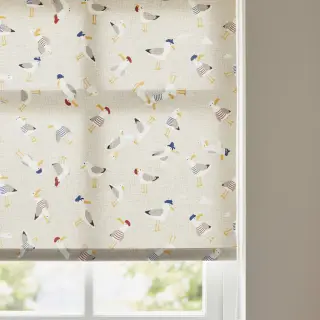 Decoration fabric Linenlook premium Seagull dress up