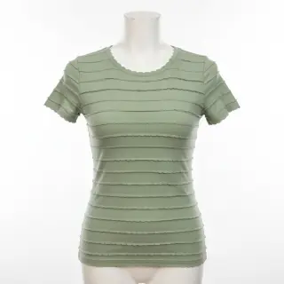 Jersey RUFFLES sage