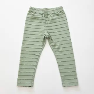 Jersey RUFFLES sage