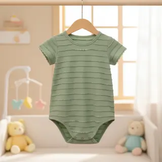 Jersey RUFFLES sage