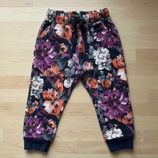 Sweat fabric Flower Luna navy digital print