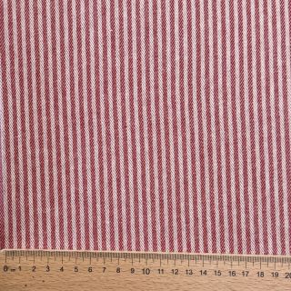 Decoration fabric DOBBY Colored stripe cherry