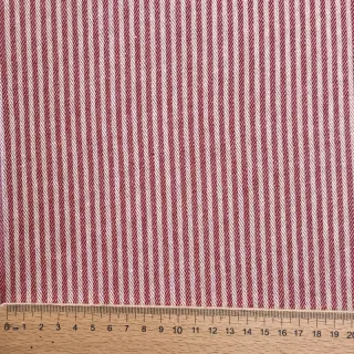 Decoration fabric DOBBY Colored stripe cherry