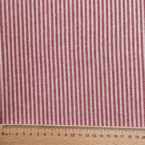 Decoration fabric DOBBY Colored stripe cherry