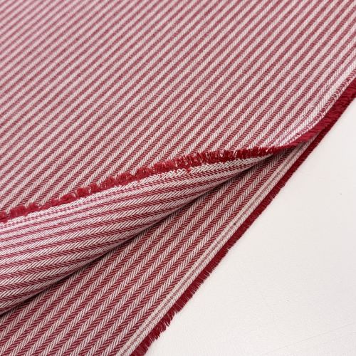 Decoration fabric DOBBY Colored stripe cherry