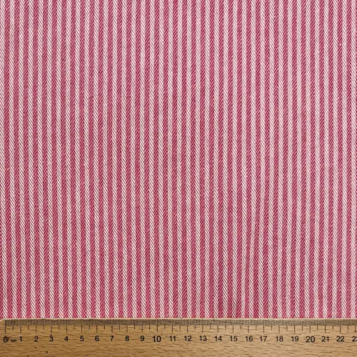Decoration fabric DOBBY Colored stripe fuchsia