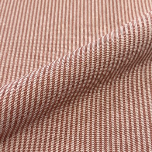 Decoration fabric DOBBY Colored stripe dark orange