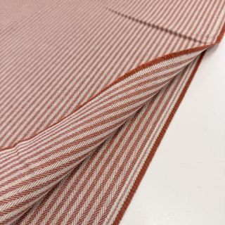 Decoration fabric DOBBY Colored stripe dark orange