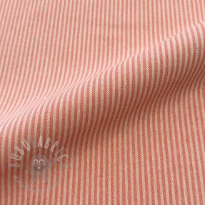 Decoration fabric DOBBY Colored stripe coral