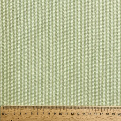 Decoration fabric DOBBY Colored stripe light green