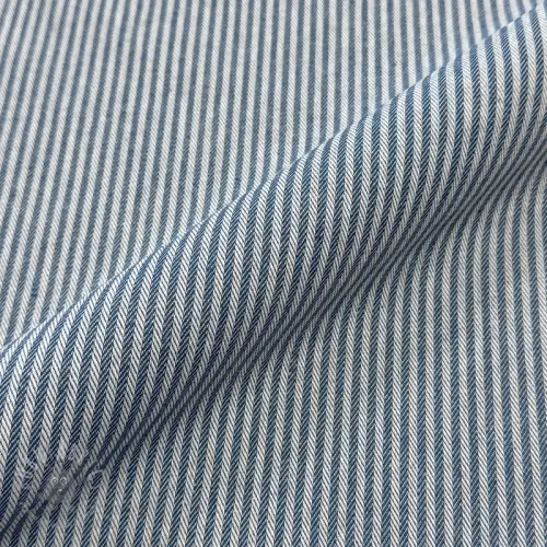 Decoration fabric DOBBY Colored stripe blue