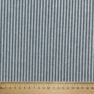 Decoration fabric DOBBY Colored stripe blue