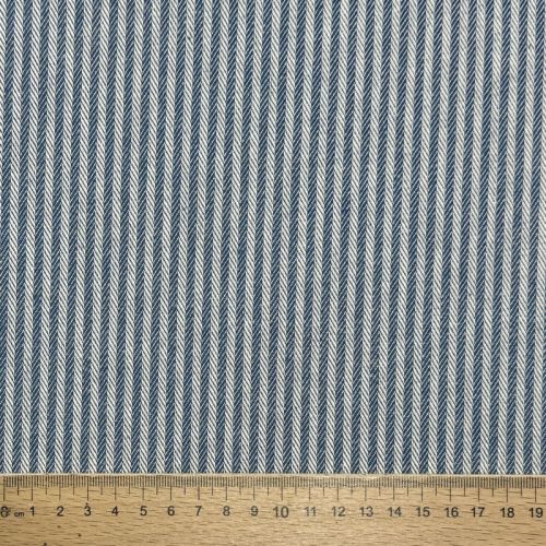 Decoration fabric DOBBY Colored stripe blue