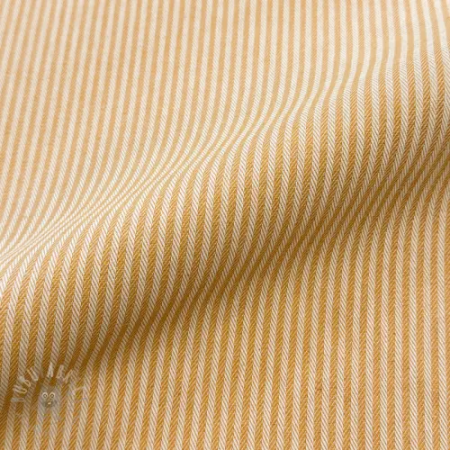 Decoration fabric DOBBY Colored stripe ochre