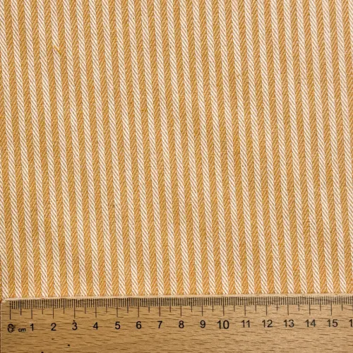 Decoration fabric DOBBY Colored stripe ochre