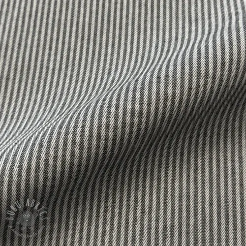 Decoration fabric DOBBY Colored stripe graphite