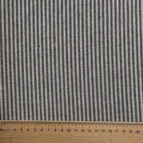 Decoration fabric DOBBY Colored stripe graphite