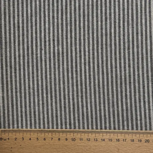 Decoration fabric DOBBY Colored stripe graphite