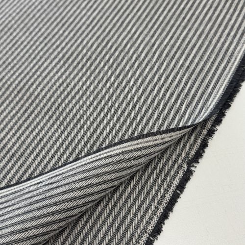 Decoration fabric DOBBY Colored stripe graphite