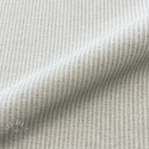 Decoration fabric DOBBY Colored stripe light grey