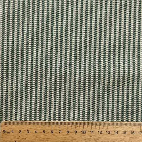 Decoration fabric DOBBY Colored stripe bottle green