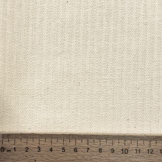 Decoration fabric DOBBY Colored stripe naturel