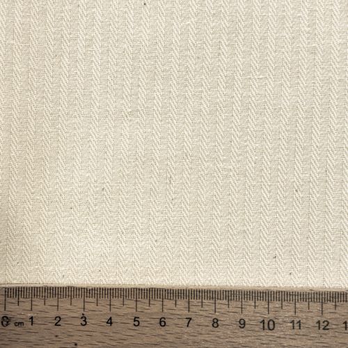 Decoration fabric DOBBY Colored stripe naturel