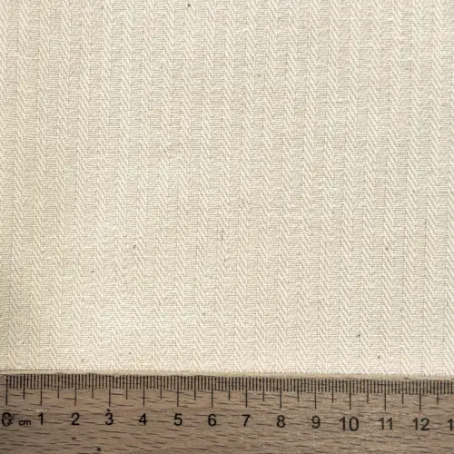 Decoration fabric DOBBY Colored stripe naturel