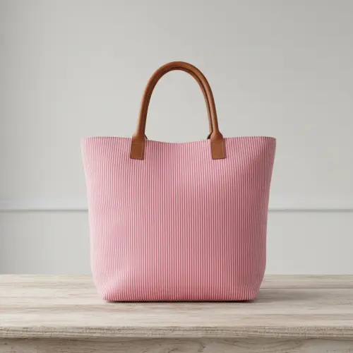 Decoration fabric DOBBY Colored stripe fuchsia