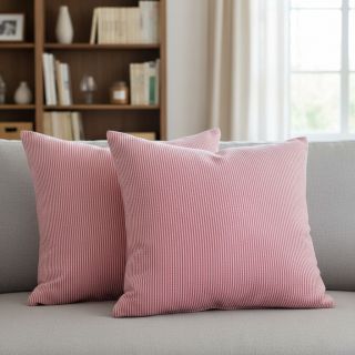 Decoration fabric DOBBY Colored stripe fuchsia